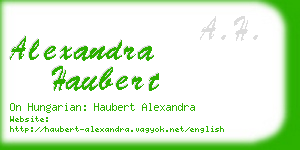 alexandra haubert business card